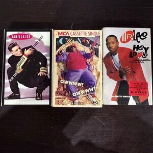 Vanilla Ice Chunky A R. Kelly Cassette Singles Play That Funky Music 90s Hip Hop